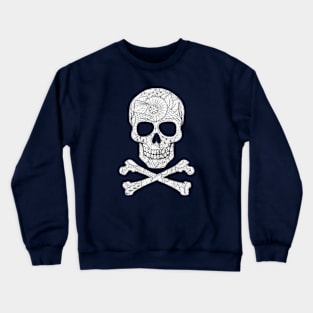 Pattern Skull with Cross Bones Crewneck Sweatshirt